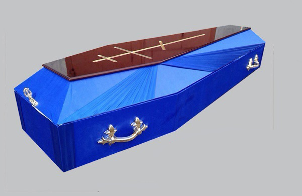  Ритуальный гроб Аргентина синий